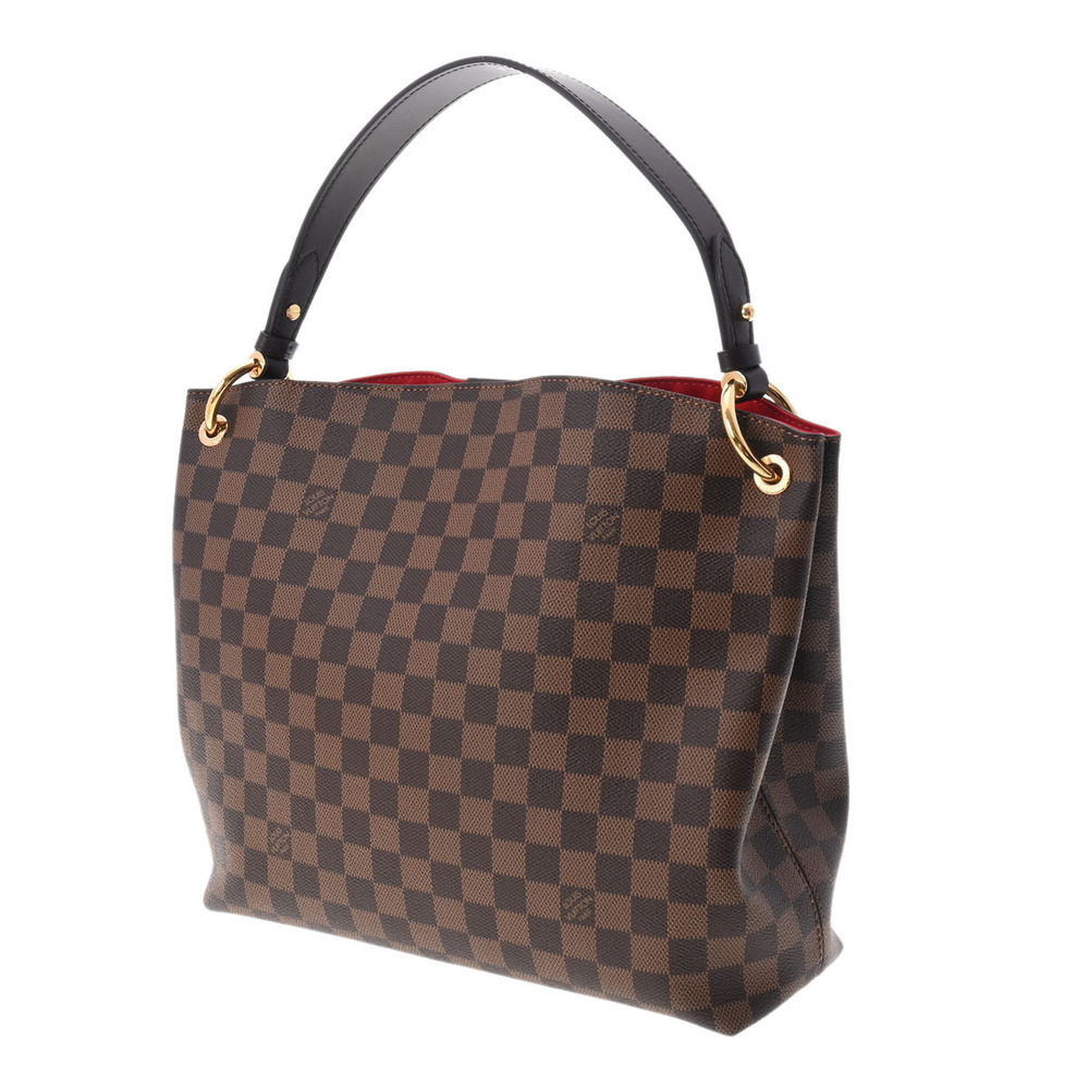 Louis Vuitton Brown Hobo Canvas Damier Ebene Graceful Bag Brown